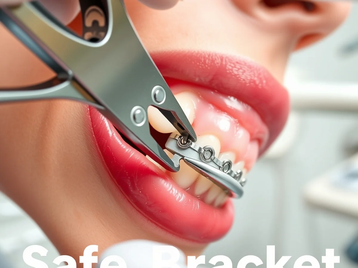 Safe Bracket Removal - Orthodontic Brackets Protect Dental Enamel